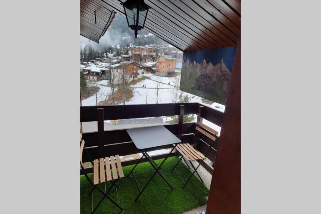 Résidence Le fägot à Valmorel- studio 4 personnes Exterior foto